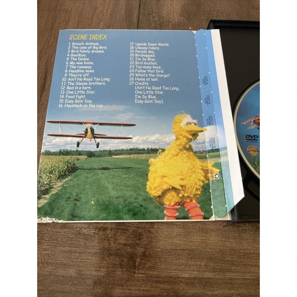 Sesame Street Follow That Bird Vintage 1985 DVD Original Snap Case